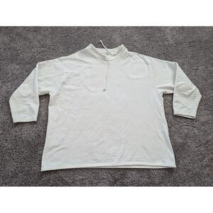 Vintage Partners Woman Mervyns Sweater Womens Size 3x Ivory Cotton‎ PLUS